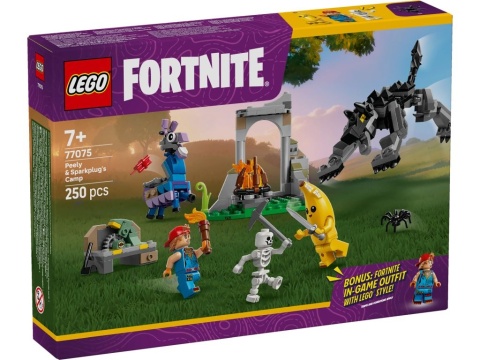 LEGO 77075 Fortnite - Skórek i Iskra oraz obóz LEGO 77075 Fortnite - Skórek i Iskra oraz obóz
