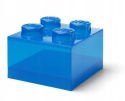 LEGO 40090805 - Pojemnik klocek 4 - Niebieski przeźroczysty 25 cm