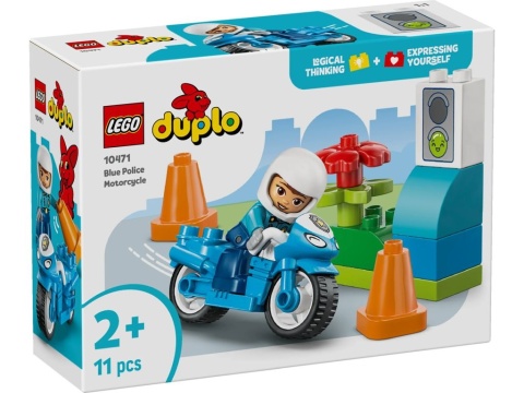 LEGO 10471 Duplo - Niebieski motocykl policyjny