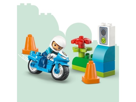 LEGO 10471 Duplo - Niebieski motocykl policyjny
