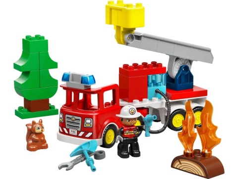 LEGO 10473 Duplo - Wóz strażacki z wężem i strażakiem