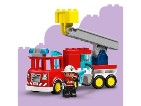 LEGO 10473 Duplo - Wóz strażacki z wężem i strażakiem