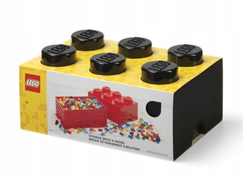 LEGO 40000803 - Pojemnik klocek 6 - Czarny LEGO 40000803 - Pojemnik klocek 6 - Czarny