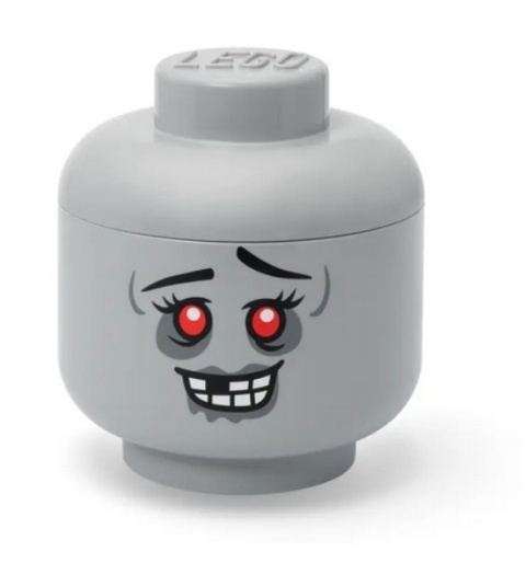 LEGO 40320822 - Pojemnik głowa duża L - Zombie szara