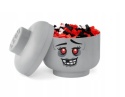 LEGO 40320822 - Pojemnik głowa duża L - Zombie szara