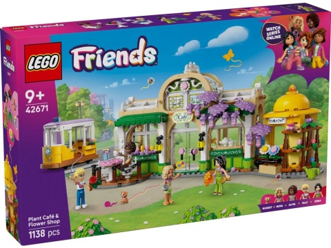LEGO 42671 Friends - Zielona kawiarnia i kwiaciarnia