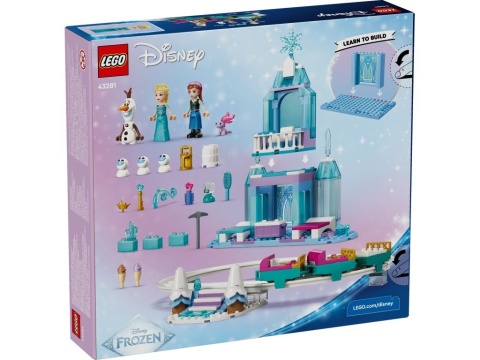 LEGO 43281 Disney - Lodowy zamek Elzy i śnieżna przejażdżka