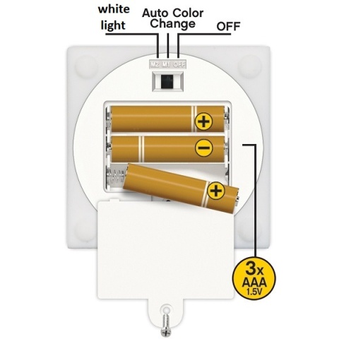 LEGO LGL - LP50 - Lampka silikonowa mała - Klocek: Biały