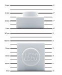 LEGO LGL - LP50 - Lampka silikonowa mała - Klocek: Biały