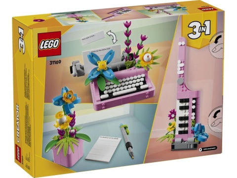 LEGO 31169 Creator 3w1 - Maszyna do pisania z kwiatami