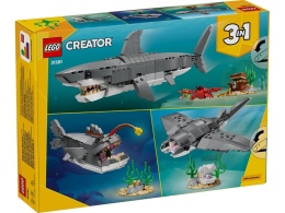 LEGO 31381 Creator 3w1 - Groźny rekin i skrzynia ze skarbem