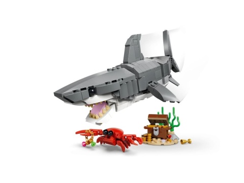 LEGO 31381 Creator 3w1 - Groźny rekin i skrzynia ze skarbem