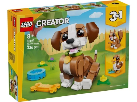 LEGO 31382 Creator 3w1 - Urocze zwierzątka: psotny szczeniaczek