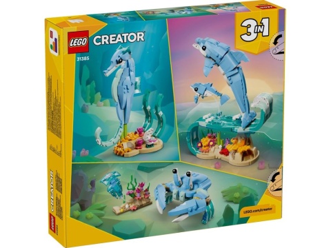 LEGO 31385 Creator 3w1 - Zwierzęta morskie: piękny delfin