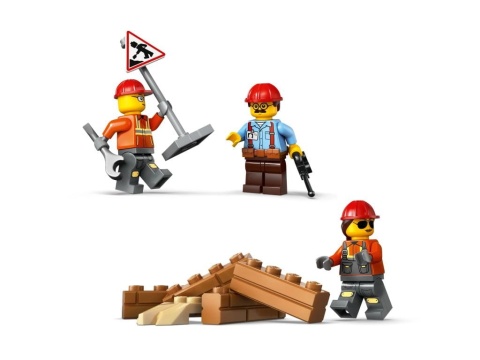 LEGO 60466 City - Żółty buldożer z ładowarką