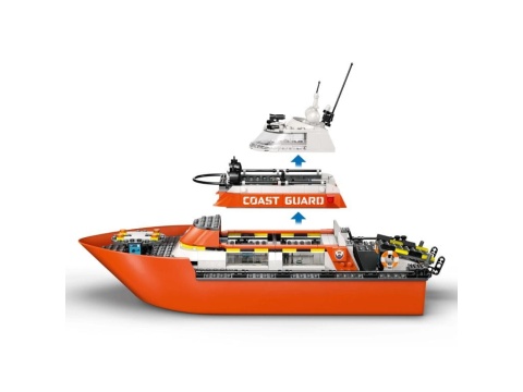 LEGO 60504 City - Łódź ratunkowa i helikopter straży przybrzeżnej