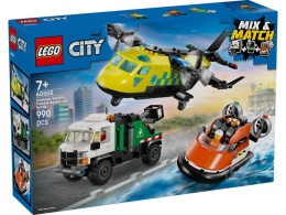 LEGO 60505 City - Zestaw z samolotem, ciężarówką serwisową i poduszkowcem