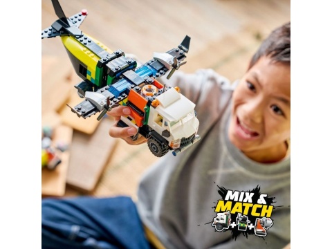 LEGO 60505 City - Zestaw z samolotem, ciężarówką serwisową i poduszkowcem