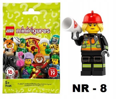 LEGO 71025 MINIFIGURES STRAŻAK NR 8 SERIA 19