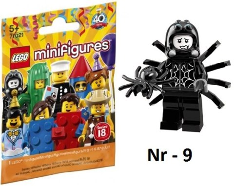 LEGO 71021 MINIFIGURES - Seria 18: nr 9 Chłopiec w stroju pająka