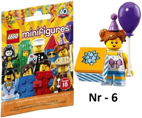 LEGO 71021 MINIFIGURES - Seria 18: nr 6 Solenizantka